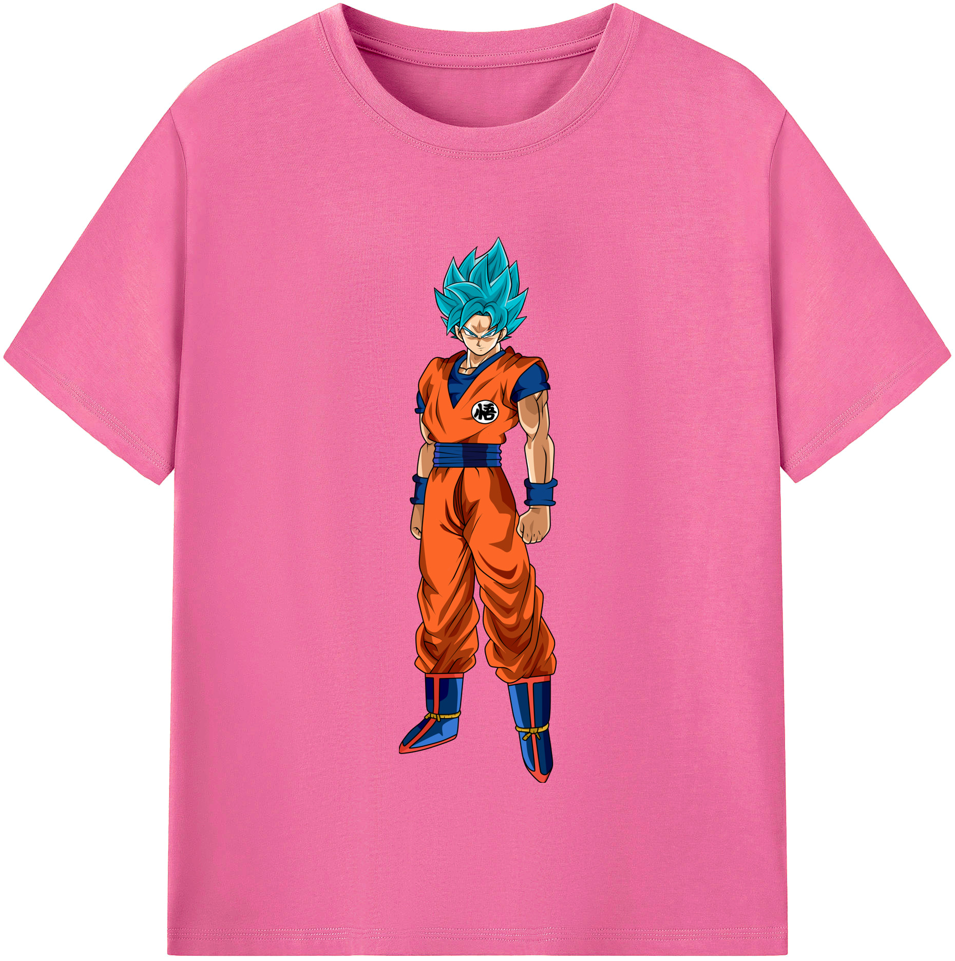 （画像用） ドラゴンボール 孫悟空（そん ごくう）Son Goku カカロット DRAGON BALL Kakarotto レディースカジュアルプリントTシャツ（綿100％）
